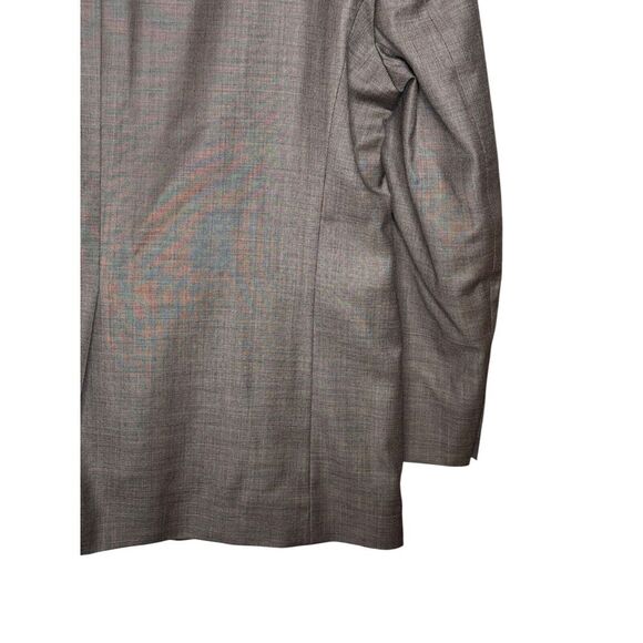 Chaps Men's Blazer Suit Wool Single Vent 2-Button Lined Jacket Grey Size 44R - Picture 2 of 10